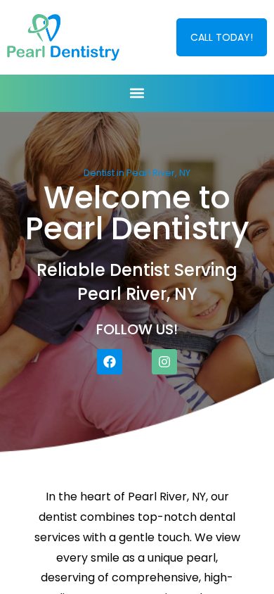 Pearl Dentistry on a phone