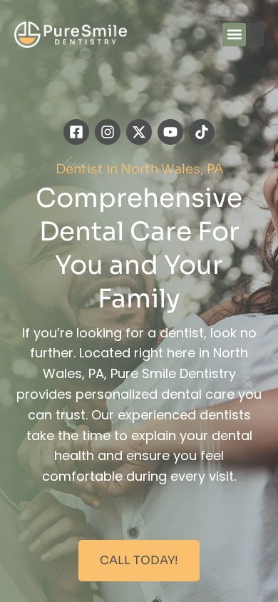 Pure Smile Dentistry on a phone