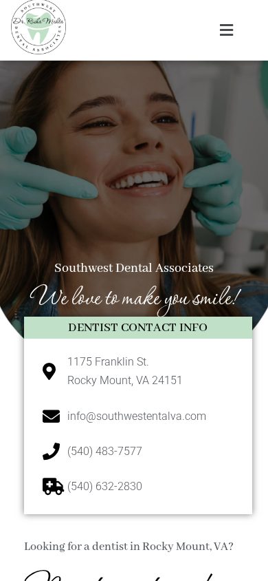 Southwest Dental Associates on a phone